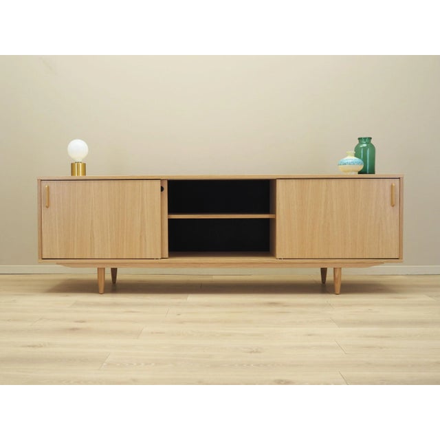 Scandinavian Blonde Oak Sideboard For Sale - Image 3 of 12