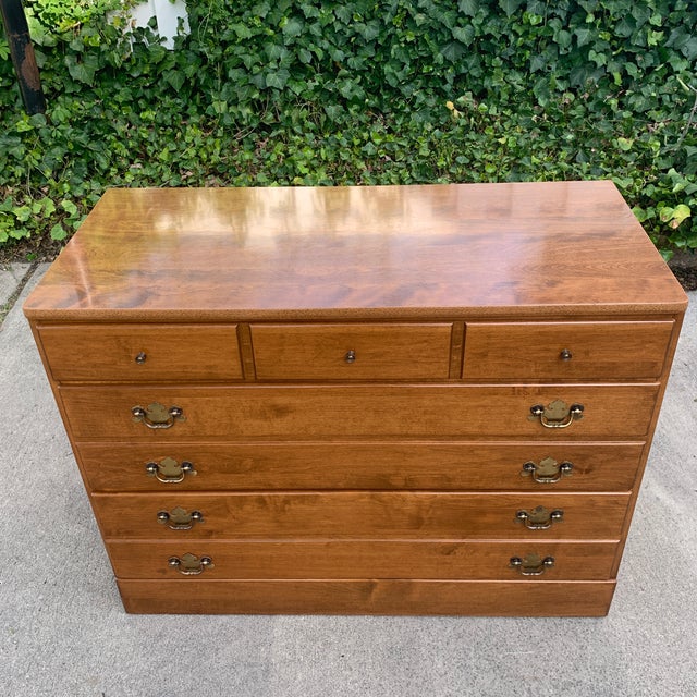 Vintage Ethan Allen Solid Maple Dresser Chairish
