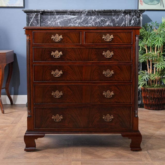 2020s English Traditional Mahogany Chest For Sale - Image 5 of 13