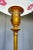 Art Deco 1940s Brass Floor Lamp With Onyx and Flared Torchiere Shade For Sale - Image 3 of 10