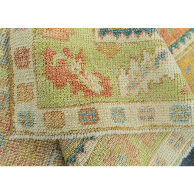 Turkish Oushak Rug 3'10"x 5'10" #19079 For Sale In Houston - Image 6 of 8