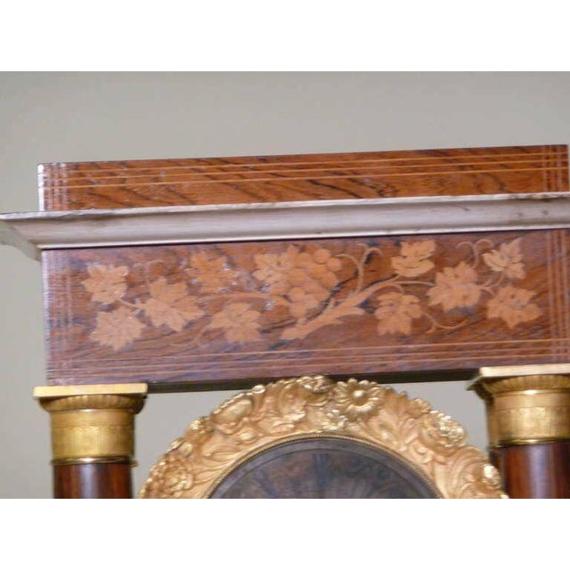 Traditional Very Fine circa 1838 French Empire Paris Portico Clock with Provenance For Sale - Image 3 of 11