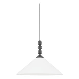 Mitzi Sang 20 in. 1 Light Pendant in Old Bronze Finish For Sale