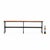 French French Wrought Iron and Leather Bench, C. 1980 For Sale - Image 3 of 4