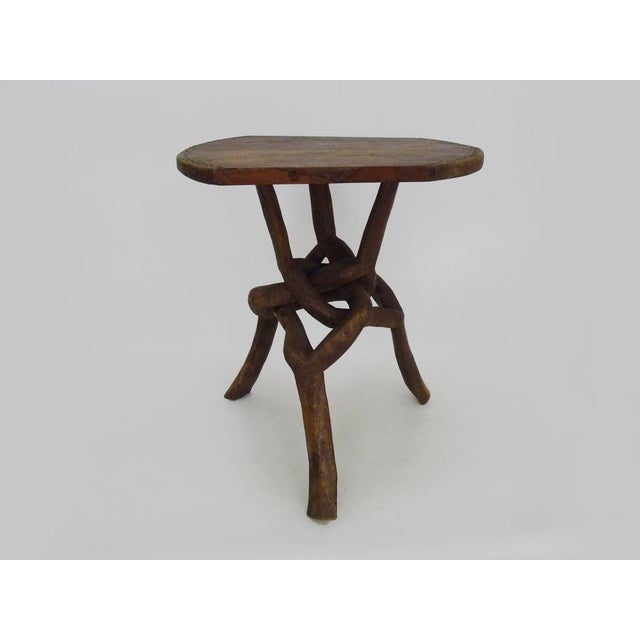 Vintage Side Table in Kola Wood, 1960s For Sale - Image 12 of 12