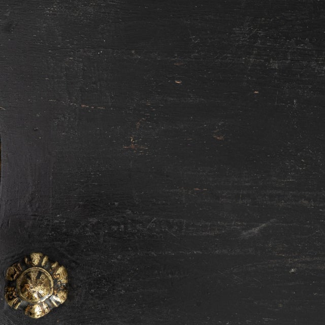 Wood 19th Century French Napoleon III Black Etagere Shelf For Sale - Image 7 of 14