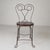 These chairs, made of twisted steel wire, used to be found in American ice cream parlors. Height: 88 cm. Width: 42 cm....