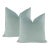 22" Cerulean Royal Velvet Pillows - a Pair For Sale