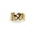 Tiffany and Co. 1980s 18k Gold Tiffany & Co. Paloma Picasso Graffiti Kiss Ring, Size 4.5 For Sale - Image 4 of 12