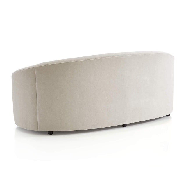 Mid-Century Modern Curved Kagan Style Sofa For Sale - Image 3 of 9