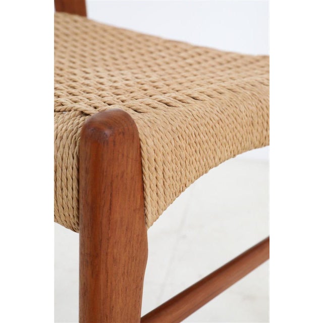 Danish GS60 Chairs in Teak and Paper Cord by Arne Wahl Iversen for Glyngøre Stolefabrik, 1970s, Set of 6 For Sale - Image 11 of 18