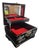 Korean Black Lacquer + Mother of Pearl Locking Jewelry Box, Large For Sale