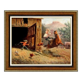 1970s Who Spooked the Horse, Chuck De Haan For Sale