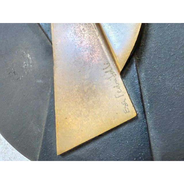 Sculptural round storage box designed by Esa Fedrigolli for SpiraleArte, crafted in Italy in the 1970s. The piece features...