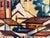 Rustic Henry Emil Salloch Original Pastel on Paper Mid-Century Cubist Village, 1961. For Sale - Image 3 of 7