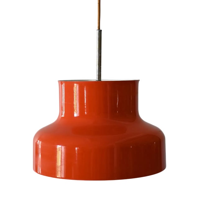 Orange Bumling Lamp from Ateljé Lyktan, 1960s For Sale