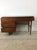 Mid Century Modern Four Drawer Writing Desk With Chrome Hardware by Stanley Furniture For Sale In Philadelphia - Image 6 of 10