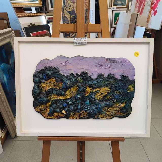 Andrea Raccagni, 1989, Mixed Media on Board, Framed For Sale - Image 11 of 11