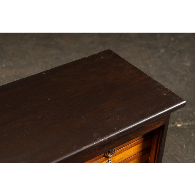 Late 19th Century Early 20th Century 16-Drawer Oak Dental Cabinet For Sale - Image 5 of 11