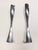 Vintage Nombe Smith Celentano Pewter Candle Holders Set/2 For Sale - Image 4 of 4