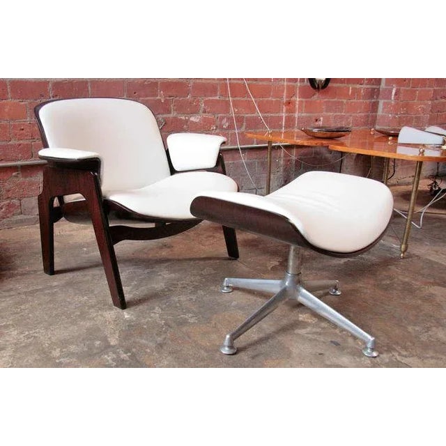 Italian Ico Parisi Armchair With Swivel Ottoman for m.i.m. For Sale - Image 3 of 9