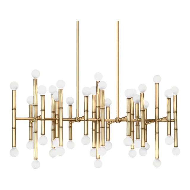 Bamboo Rectangle Chandelier For Sale