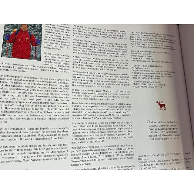 Vintage 1995 Black & Gold Coffee Table Book: Eternal Rockies For Sale - Image 11 of 12