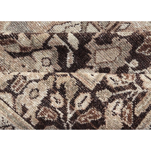 Early 20th Century Sultanabad-Mahal Vintage Persian Rug With Sub-Geometric Diamond Design 9'3" X 12'9" For Sale - Image 5 of 12