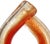Seguso Murano Vintage Red Orange Gold Flecks Italian Art Glass Double Mouth Tube Flower Vase For Sale In Orlando - Image 6 of 13