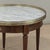 Oxblood Red Antique French Louis XVI Mahogany Marble Top Bouillotte Table For Sale - Image 8 of 18