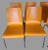 Mid-Century Modern Late 20th Century Vintage Set of 6 Dining Room Stackable Mid-Century Modern Orange Plywood Formica Chairs For Sale - Image 3 of 11