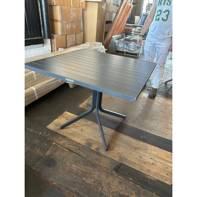 Crate & Barrel Lanai 35" Square Fliptop Outdoor Dining Table For Sale In Chicago - Image 6 of 6