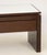 Modern Modern White Glass and Mahogany Side Tables, Pair For Sale - Image 3 of 7