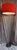 1970s Vintage Brutalist Floor Lamp with Metal Base and Red Fabric Shade, 1970s For Sale - Image 5 of 9