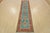 Farmhouse Kazak Runner 2’7” X 9’6” Blue Wool Tribal Hand-Knotted Oriental Rug For Sale - Image 3 of 12