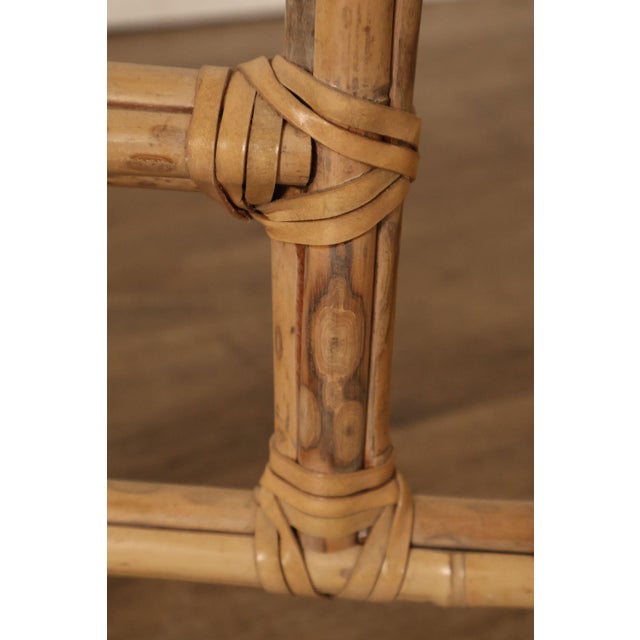 McGuire Bamboo Rattan Table Base For Sale - Image 12 of 17