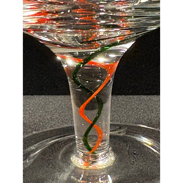 Transparent Early Twentieth-First Century Lenox Holiday Ribbon Compote - Set of Six For Sale - Image 8 of 12