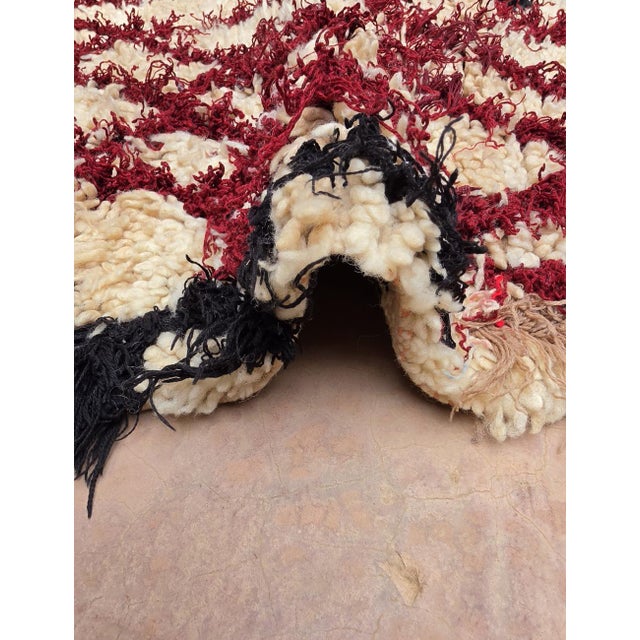 1990s Moroccan Handwoven Azilal Rug - 6.2 X 2.5 Ft For Sale - Image 5 of 5