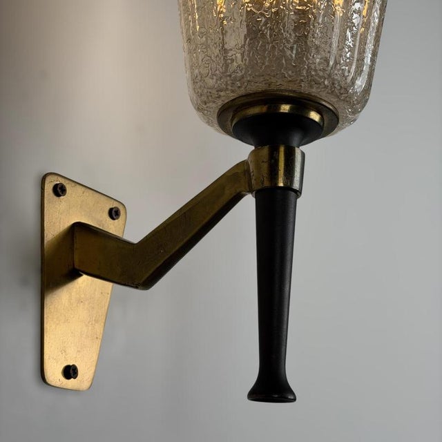 Large Murano Sconces attributed to Archimede for Seguso Vetri D Arte, 1940s, Set of 2 For Sale - Image 17 of 18