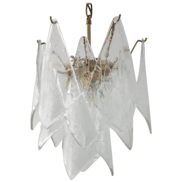 Transparent Mid 20th Century Murano "Vele" Chandelier by La Murrina For Sale - Image 8 of 8