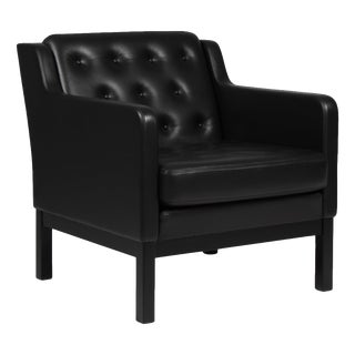EJ 315/1 Lounge Chair in Black Leather by Erik Jørgensen, 2000s For Sale