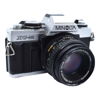 Late 20th Century Minolta Xg-M SLR Camera Analog Decor For Sale