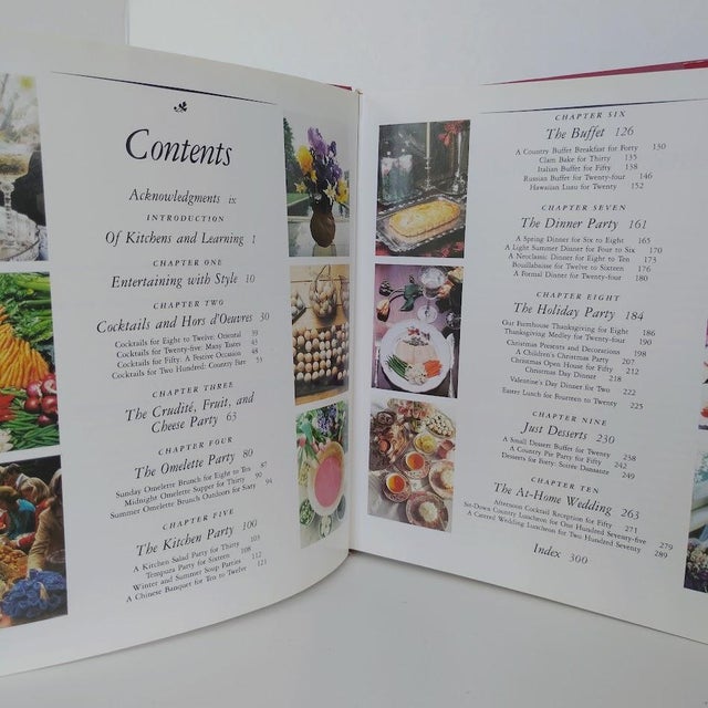 Martha Stewart Entertaining 1982 Hardcover Book, Illustrated Parties Cooking Hosting For Sale In Houston - Image 6 of 9