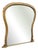Large Antique English Gilt Hour Glass Framed Mirror, 19th Century For Sale