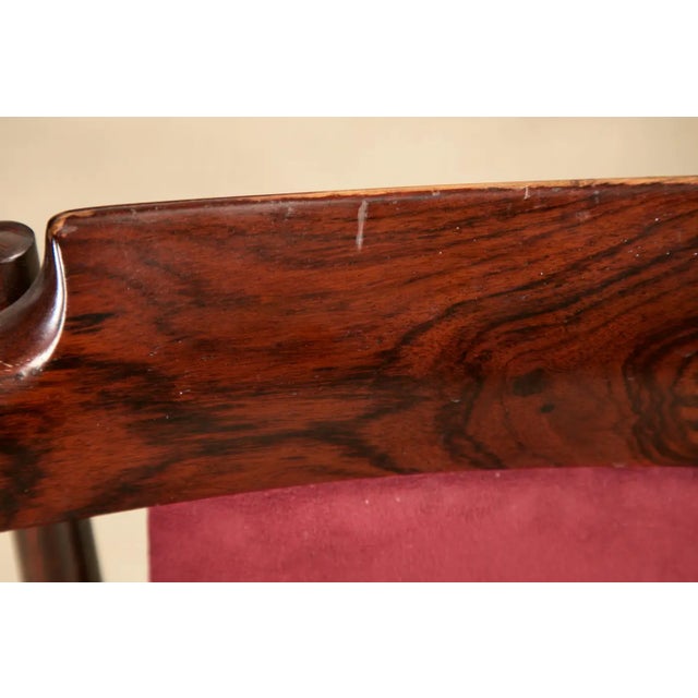 Sergio Rodrigues Set of 6 Brazilian Modern Dining Chairs in Rosewood, 1950s For Sale - Image 17 of 18