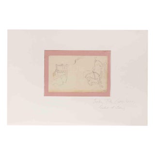 Isidore Pils, Classical Studies (recto)\., Mid-19th Century, Pencil on Paper For Sale