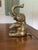 Vintage Solid Brass Sitting Elephant Statue or Bookend for Palm Beach Regency, British Colonial, Hollywood Regency and Chinoiserie Decor For Sale - Image 9 of 9