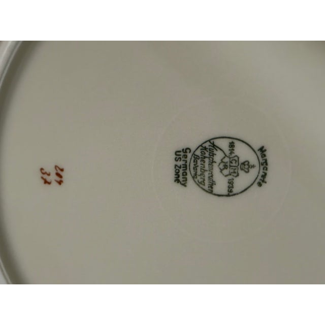 Early 1900s Hutschenreuther 7 Piece Set Cream Gold Margarete Round Serving Platters Bowls For Sale - Image 10 of 14