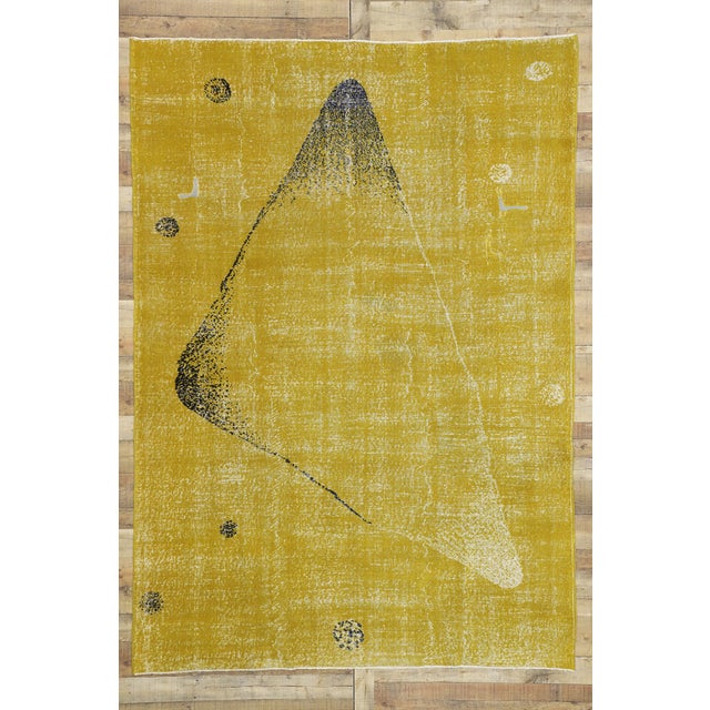 Gold Vintage Turkish Sivas Rug - 07'00 x 09'09 For Sale - Image 8 of 9