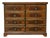 19th Century English Rosewood Campaign-Style Desk With Leather Writing Surface For Sale